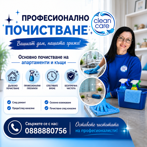     Основно почистване на апартаменти и къщи – професионални услуги
